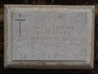 Struma Military Cemetery - Johncey, E